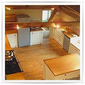 Large, well-equipped kitchen